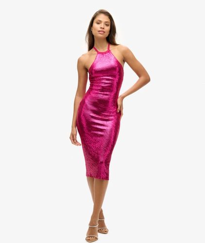 Robe Mi-longue dos nu à Sequins Taille: 44 - Superdry - Modalova