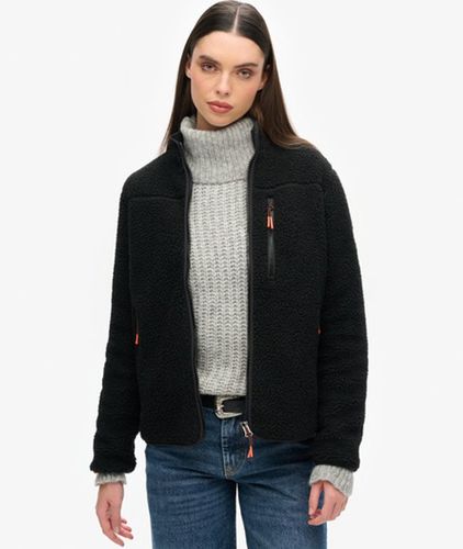 Écusson Logo Outdoor Veste Polaire Sherpa, Écru, Taille: 44 - Superdry - Modalova