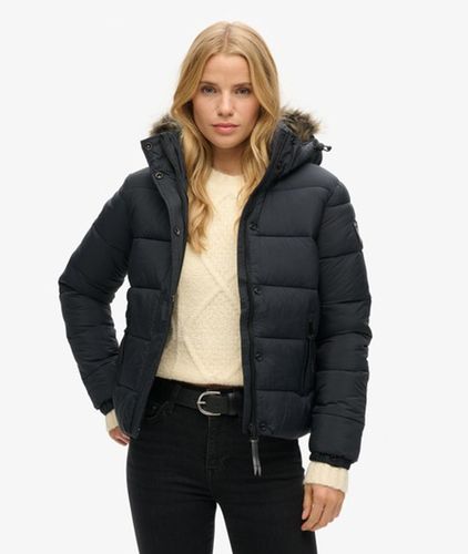 Doudoune Courte à Capuche Avec Fausse Fourrure Taille: 38 - Superdry - Modalova
