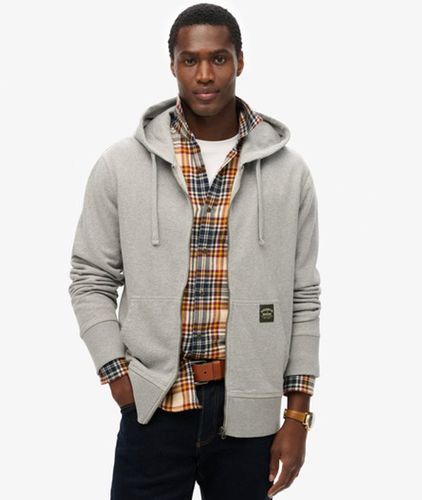 Sweat à Capuche Zippé Décontracté Avec Surpiqûres Contrastées Taille: M - Superdry - Modalova