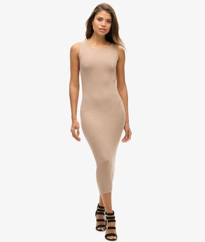Robe Mi-longue en Maille dos nu Taille: 36 - Superdry - Modalova