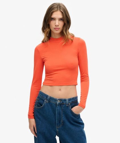 Damen Langärmeliges Oberteil mit Rückenausschnitt - Größe: 44 - Superdry - Modalova