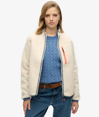 Damen Outdoor Fleecejacke mit Durchgehendem Reißverschluss, Größe: 38 - Superdry - Modalova
