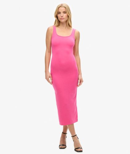 Damen Jersey-midikleid mit Eckigem Ausschnitt, Größe: 44 - Größe: 44 - Superdry - Modalova