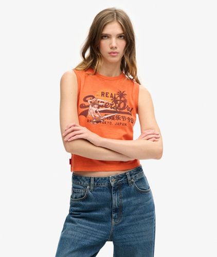 Débardeur Slim à Motif LA Vintage Logo Taille: 42 - Superdry - Modalova