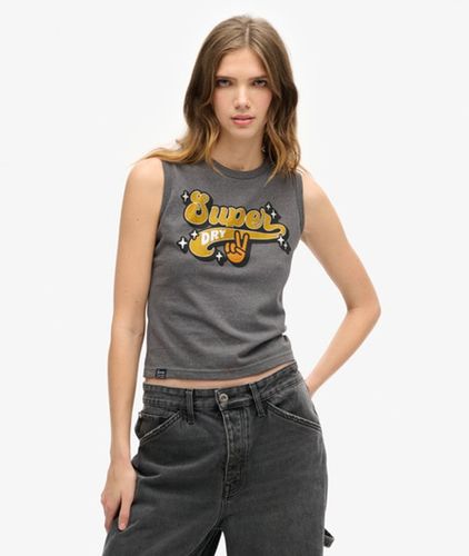 Débardeur Imprimé Slim Fantaisie Retro, , Taille: 42 - Superdry - Modalova