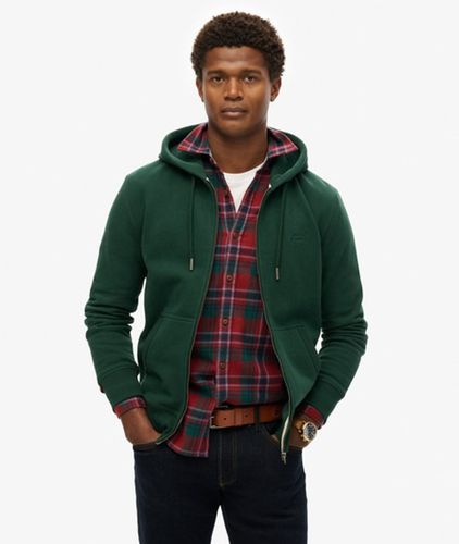 Sweat à Capuche Zippé Logo Essential Mi-brossé Taille: S - Superdry - Modalova