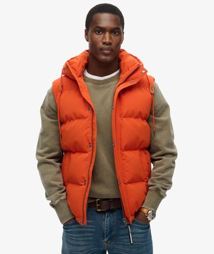 Herren Everest Steppweste mit Kapuze, Größe: M - Größe: M - Superdry - Modalova