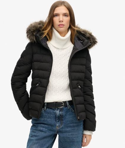 Veste Rembourrée à Capuche en Fourrure Synthétique Fuji Taille: 38 - Superdry - Modalova