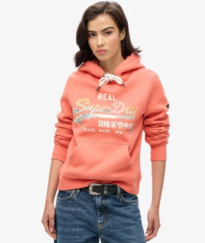 Damen Itago Hoodie mit Vintage Logo - Größe: 38 - Superdry - Modalova