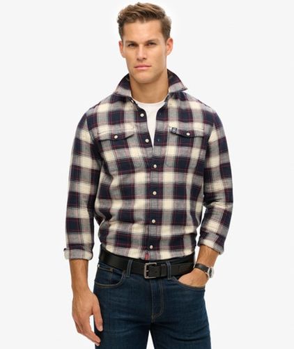 The Merchant Store - Chemise à Carreaux en lin Taille: M - Superdry - Modalova