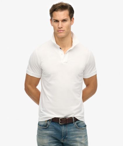 Men's City Pique Poloshirt Lockere Passform - Größe: S - Superdry - Modalova
