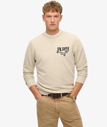 Herren Workwear Sweatshirt mit Applikation - Größe: L - Superdry - Modalova