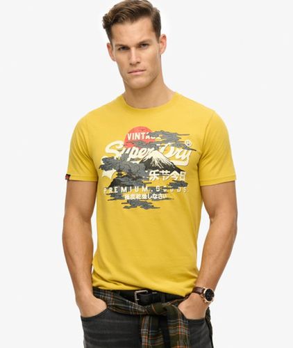 Coton Imprimé Graphique Vintage Logo Tokyo Relaxed T-Shirt, , Taille: L - Superdry - Modalova