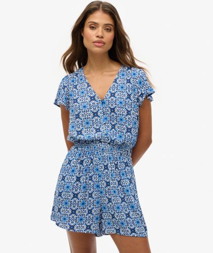 Imprimé Combinaison Courte À Manches Courtes, & - Taille: 38 - Superdry - Modalova