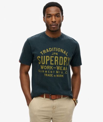 T-shirt Machined Goods Workwear Taille: M - Superdry - Modalova