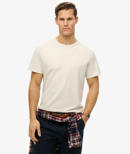 Coton Logo Brodé Essentials Coupe Décontractée T-Shirt, , Taille: L - Superdry - Modalova