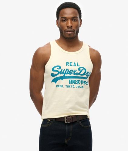 Herren Vintage Cali Trägerhemd mit Logo - Größe: M - Superdry - Modalova