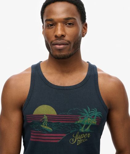 Men's Gestreiftes Outdoor-tanktop - Größe: XL - Superdry - Modalova