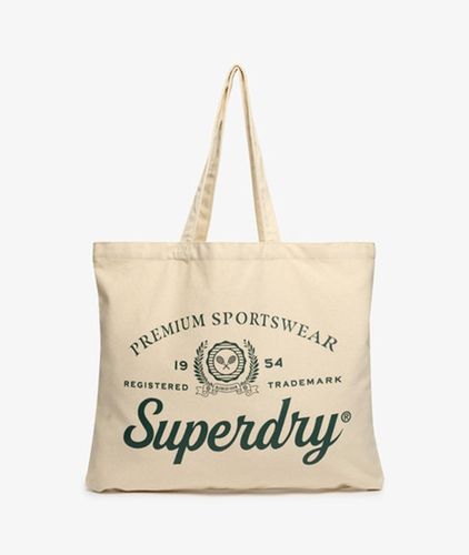 Coton Imprimé Graphique Signature Tote, & , Taille: 43x52x27cm - Superdry - Modalova