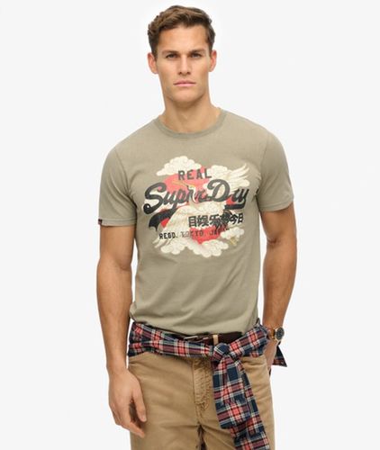 Coton Graphique Imprimé Relaxed Vintage Tokyo T-shirt, & - Taille: L - Superdry - Modalova