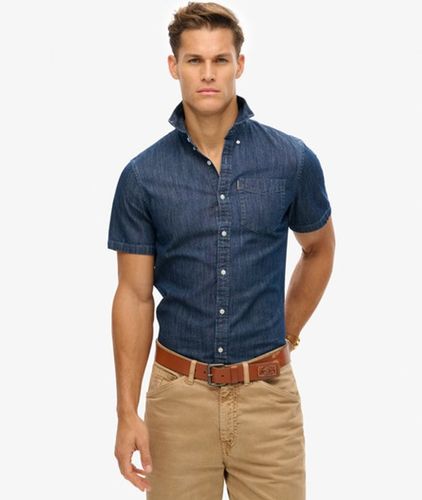 Herren Essential Kurzarm-jeanshemd - Größe: XL - Superdry - Modalova