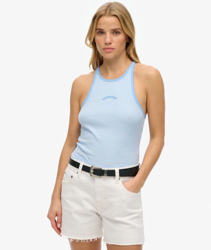 Débardeur Rayé à dos Nageur et Logo Essential Taille: 44 - Superdry - Modalova