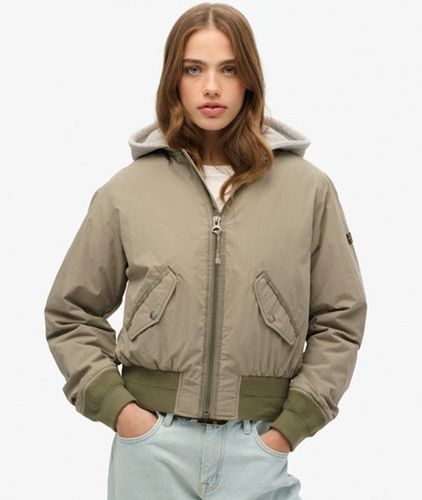 Damen MA1 Bomberjacke mit Kapuze - Größe: 44 - Superdry - Modalova