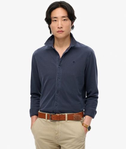 Coton En Piqué Vintage Destroy Chemise À Manches Longues, , Taille: XL - Superdry - Modalova