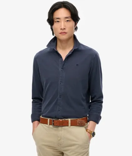 Coton Vintage Destroy Chemise À Manches Longues En Piqué, , Taille: M - Superdry - Modalova