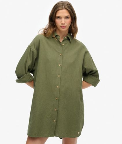 Coton Ibiza Chemise De Plage Longue, , Taille: 44 - Superdry - Modalova