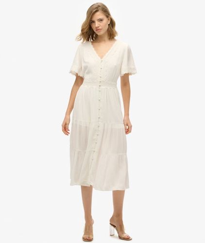 Robe Mi-longue à Manches Courtes Ibiza Taille: 36 - Superdry - Modalova