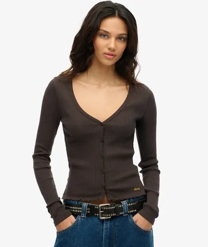 Top à Manches Longues et Boutons Essential Taille: 36 - Superdry - Modalova