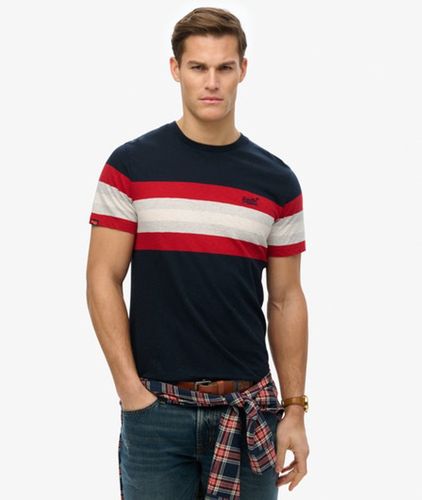 Coton Rayé Essentials T-Shirt À Col En V, & - Taille: XXXL - Superdry - Modalova