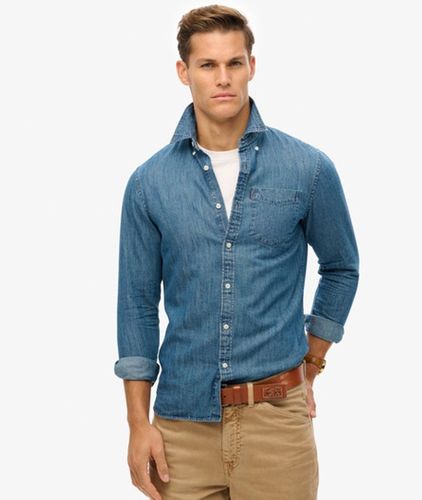 Chemise en Denim à Manches Longues Essential Taille: M - Superdry - Modalova