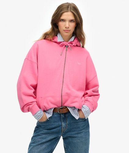 Coton Brodé Studios Sweat À Capuche Zippé, , Taille: 38 - Superdry - Modalova