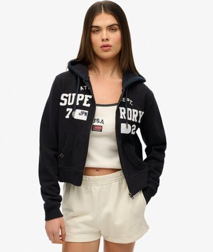 Sweat à Capuche Court Décontracté Zippé Athletic Essentials Taille: 44 - Superdry - Modalova