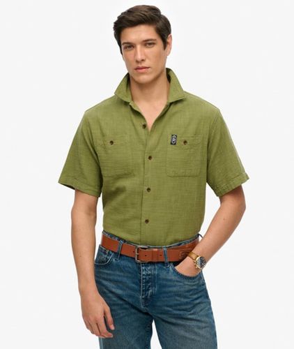 Men's The Merchant Store - Strukturiertes Kurzarmhemd - Größe: XL - Superdry - Modalova