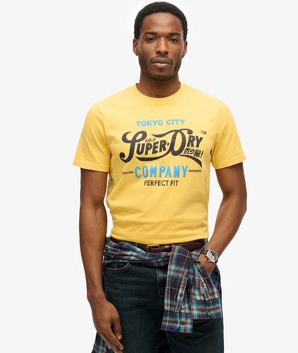 Herren Perfect Fit T-shirt mit Schriftzug - Größe: L - Superdry - Modalova