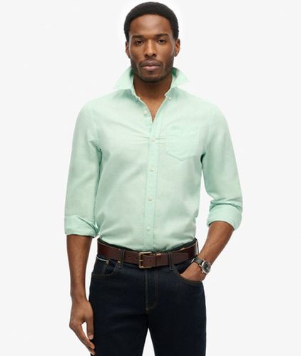 Chemise en Coton-lin Coupe Décontractée Taille: L - Superdry - Modalova
