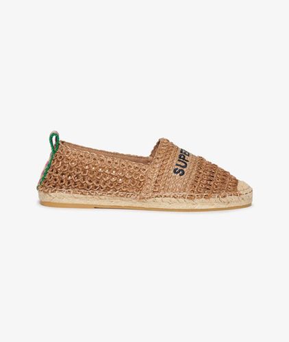 Logo Brodé En Raphia Espadrille, , Pointure: 38 - Superdry - Modalova
