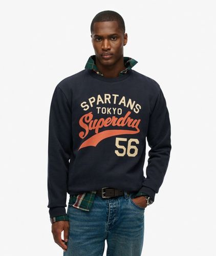 Coton Logo Imprimé Athletic Relaxed Sweatshirt, & , Taille: XXL - Superdry - Modalova