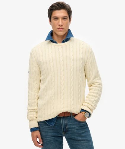 Pull Ras-du-cou en Maille Torsadée Classique en Coton Taille: L - Superdry - Modalova