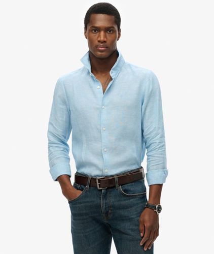 Herren Vacation Leinenhemd mit Stickerei - Reguläre Passform - Größe: L - Superdry - Modalova