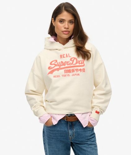 Damen Vintage Logo Neon Relaxed Hoodie - Größe: 40 - Superdry - Modalova