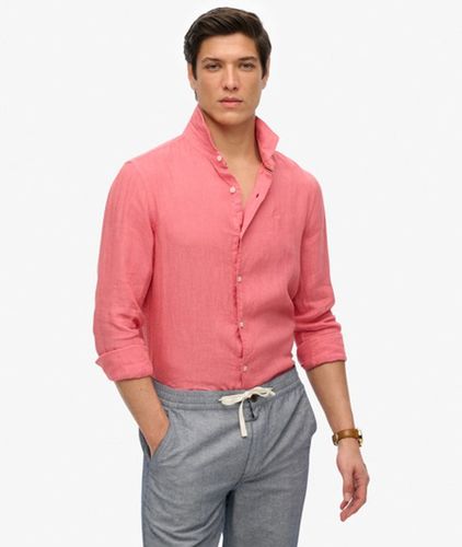 Chemise Vacation en Lin Brodé Coupe Décontractée Taille: S - Superdry - Modalova