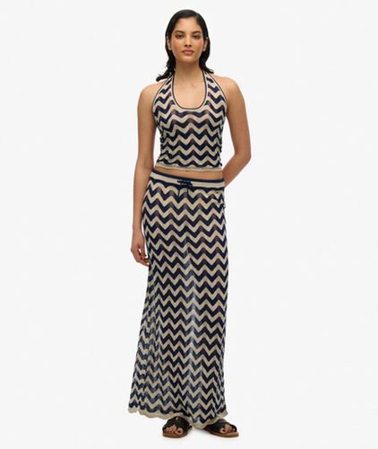 Jupe Longue en Maille Zigzag Taille: 40 - Superdry - Modalova