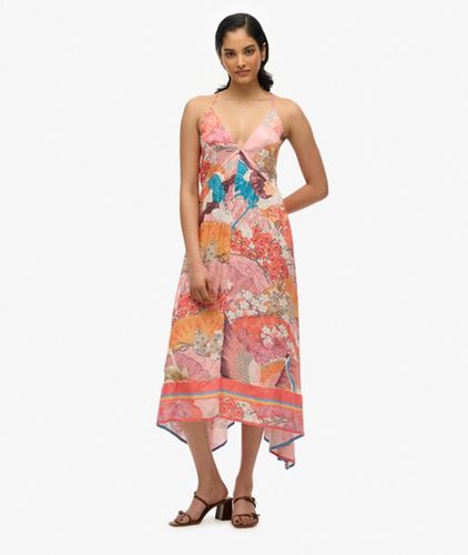 Robe Imprimée en Jacquard à Ourlet en Pointes Taille: 38 - Superdry - Modalova