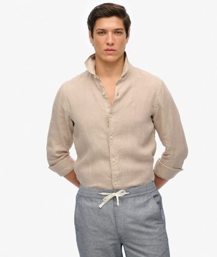 Herren Vacation Leinenhemd mit Stickerei - Reguläre Passform - Größe: L - Superdry - Modalova