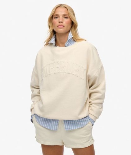 Damen Baumwolle Athletic Essentials Rundhals-Sweatshirt mit Abgestimmten Applikationen, , Größe: 42 - Superdry - Modalova